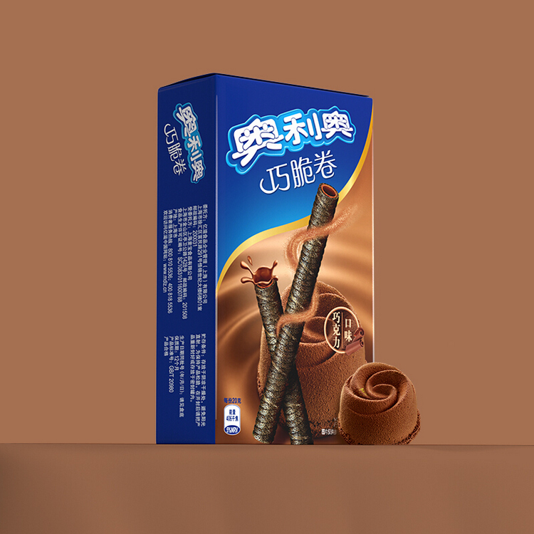 奥利奥(oreo) 巧脆卷 巧克力零食蛋卷威化饼干55g