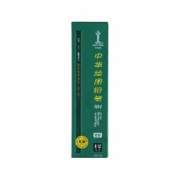 中华绘图铅笔101 2B 一盒/12支 单位：盒