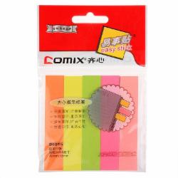 齐心(Comix) D6015 五色标签 76*15 