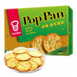嘉顿/Garden 饼干零食 香葱味 香葱薄饼 独立4小包 450g/盒
