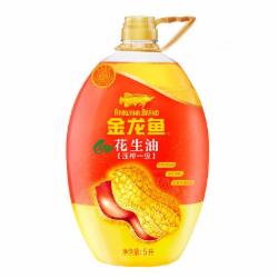 金龙鱼 食用花生油 压榨一级特香花生油5L