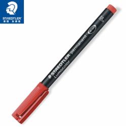 施德楼STAEDTLERF318-2 红色 记号笔速干油性笔0.6mm 单支装 单位/支