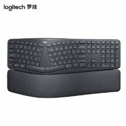 罗技Logitech ERGO K860 无线蓝牙键盘黑灰色
