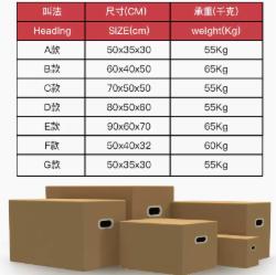 纸箱收纳箱收纳整理包装   50*35*30   5个/组