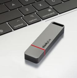 联想thinkplus移动固态闪存优盘USB3.1高速传输U盘金属商务U盘电脑优盘 TU100 Pro灰色 1TB