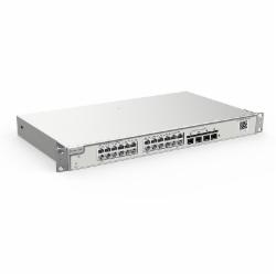 锐捷 RG-NBS3200-24GT4XS 24口交换机(含1对SFP+SM1310万兆单模光模块/国标CAT6网线1000米/4芯单模光纤70米/RVV3*2.5国标电源线35米)