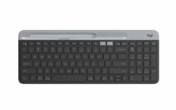 罗技LogitechK580 轻薄多设备键盘 无线蓝牙全尺寸办公键盘 ipad手机平板电脑键盘 黑色