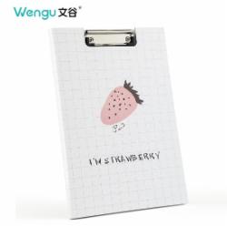 文谷(Wengu)文具a4文件夹板可爱学生试卷夹资料夹纸质板夹写字垫板报告夹 SF024B