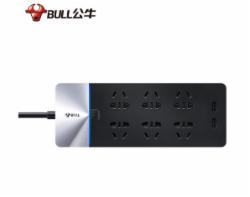 公牛BULL 防雷抗电涌抗浪涌插座高端家用电器抗电涌\防浪涌插座\排插排\接线板  GN-H406U 3米