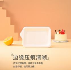 巴比客一次性纸盘餐具蛋糕盘烧烤盘西餐盘儿童手工美术画纸碟长方形20只   13.9*15cm